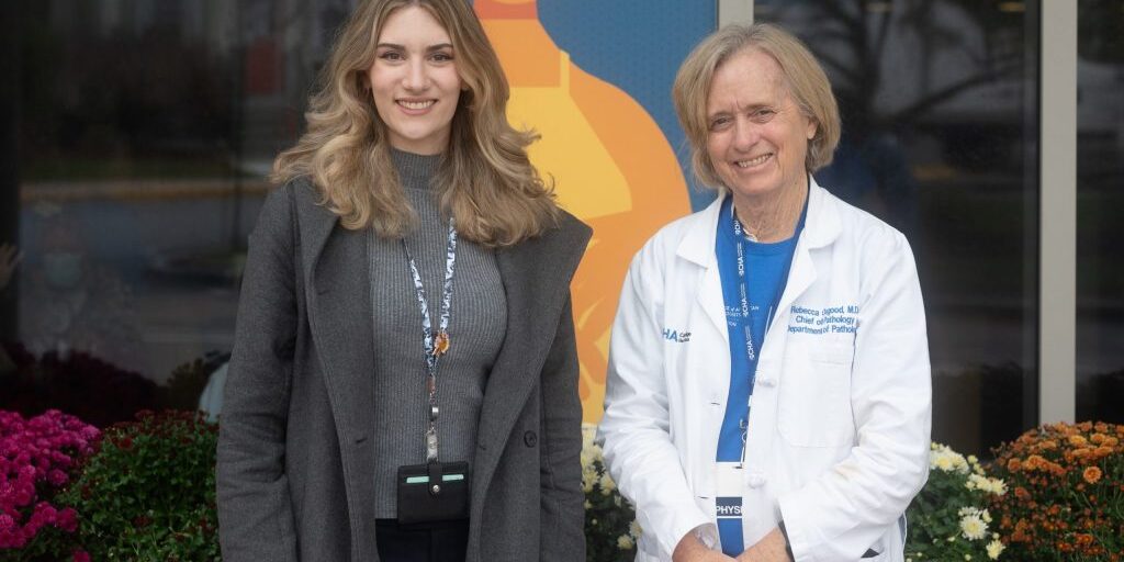 Drs. Masa Peric (left) and Rebecca Osgood at a See, Test & Treat program in Cambridge, MA.