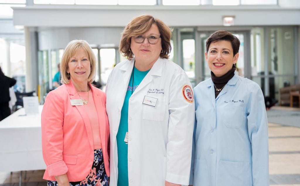Left to right:
Maryrose Murphy of the College of American Pathologists Foundation; Loyola's Dr. Eva Wojcik; Dr. Carey Z. August (also board member of the College of American Pathologists Foundation) at Loyola Medicine's See, Test &amp; Treat event on Saturday, September 8, 2018. The event offered free cervical and breast cancer screenings for uninsured women ages 30-64 at the Loyola Outpatient Center in Maywood, IL. Women were able to receive same day test results and speak one-on-one with Loyola physicians and other healthcare experts.
Dr. Eva Wojcik 

Loyola Medicine's See, Test &amp; Treat event offered free cervical and breast cancer screenings for uninsured women ages 30-64 at the Loyola Outpatient Center in Maywood on Saturday, September 8, 2018. Women were able to receive same day test results and speak one-on-one with Loyola physicians and other healthcare experts.